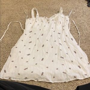 White floral dress
